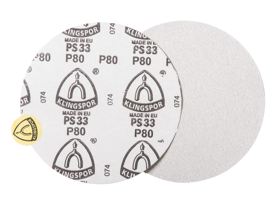 8" Peel n' Stick Disc Sand Sandpaper - PSA Backed