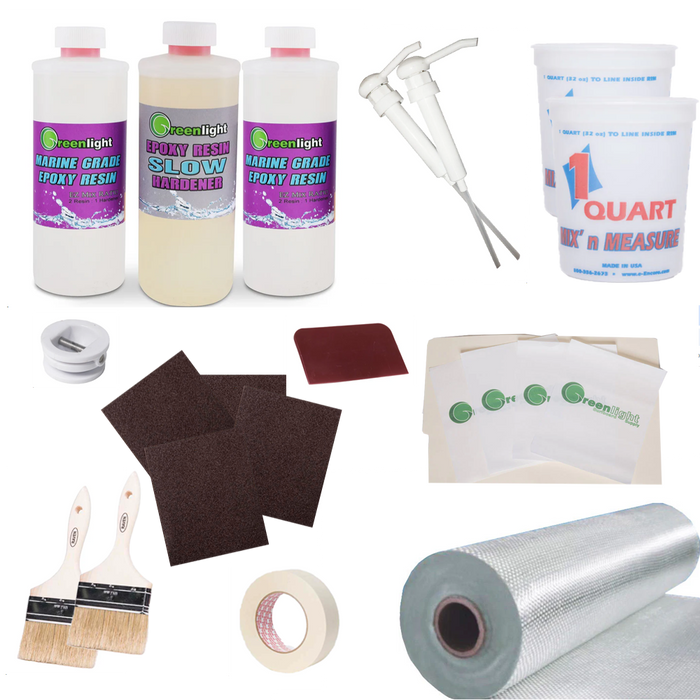 Beginner Surfboard/ SUP Fiberglassing Kit with Epoxy Resin