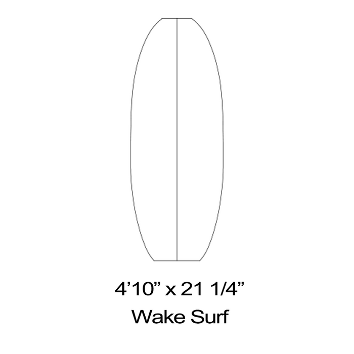 Wake Surfboard Outline Templates