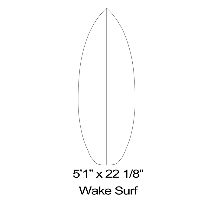 Wake Surfboard Outline Templates