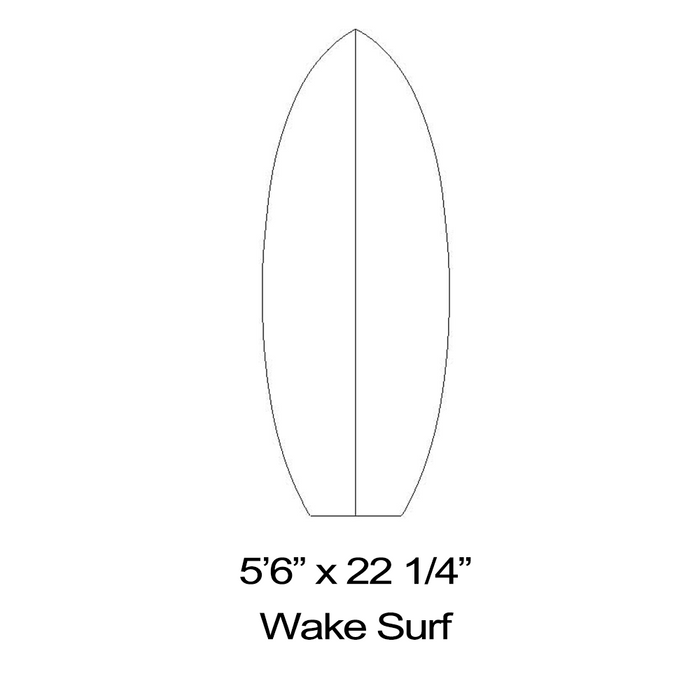 Wake Surfboard Outline Templates