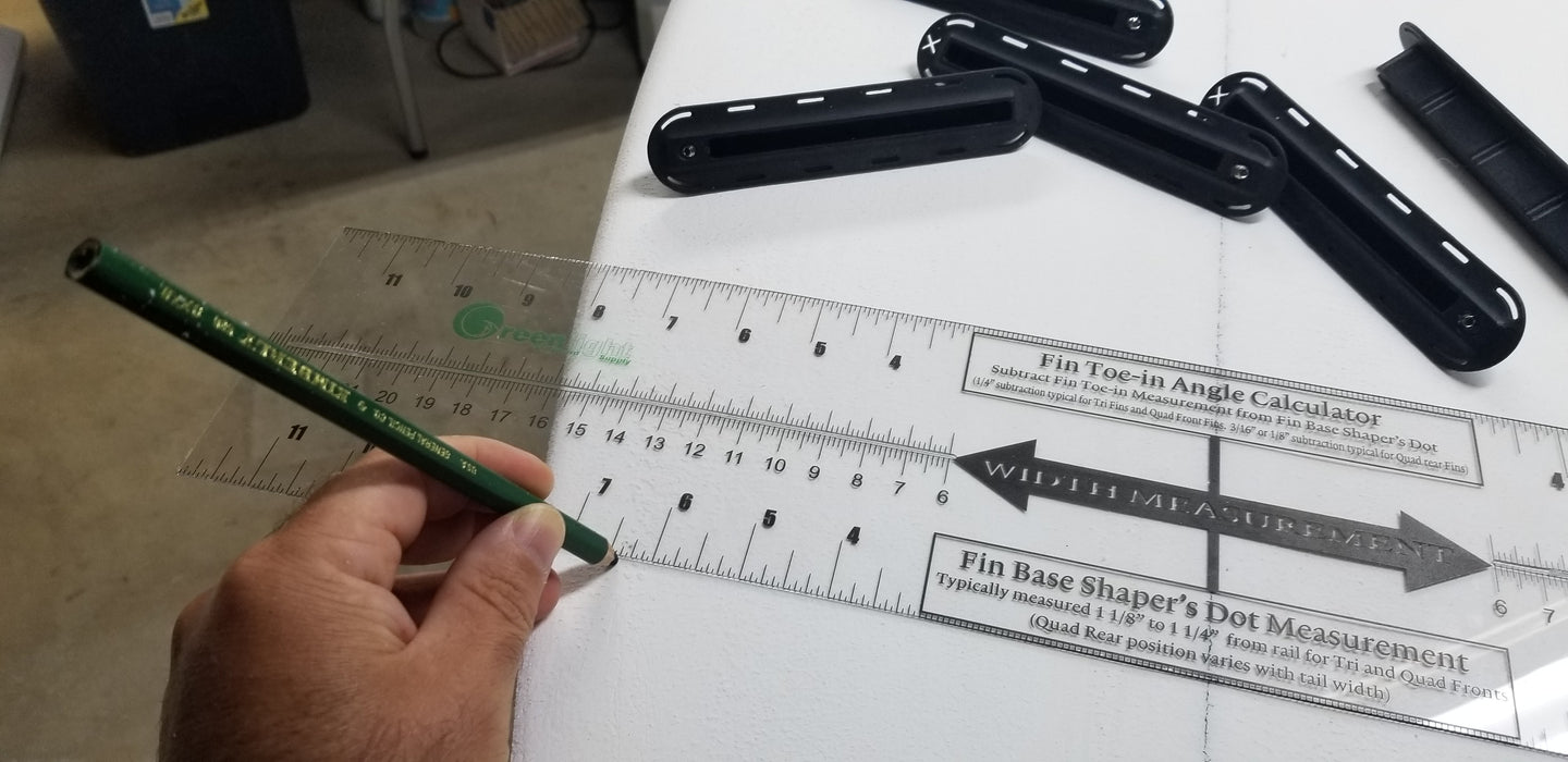 G-Square Surfboard Fin and Outline Layout Measuring Tool