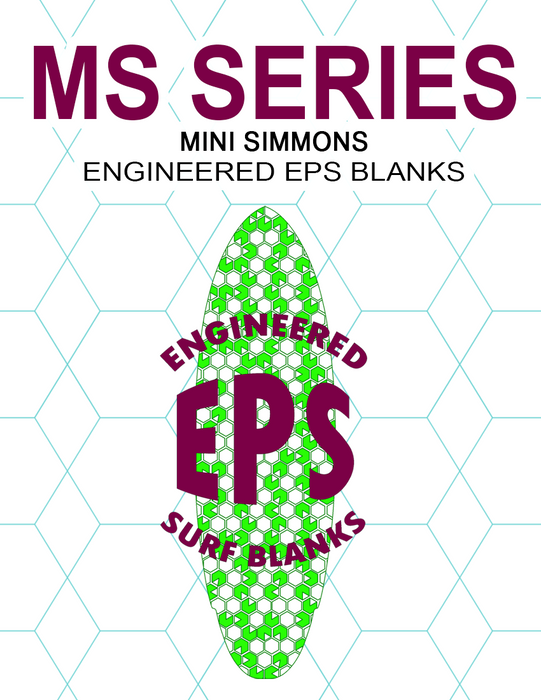 [MS SERIES] EPS Foam Surfboard Blanks : Mini Simmons Shapes
