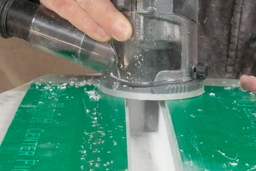 Longboard Center Fin Router Jig Install Kit