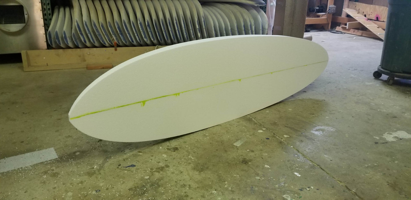 Custom Designed Engineered EPS Foam Blank 7'7" - 8'11" Long