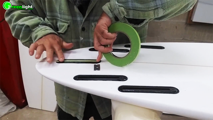 3/8" Wide Future Fin Box Install Masking Tape