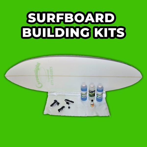 Surfboard, Wakesurf board, Kiteboard, Foilboard, SUP Building Kits