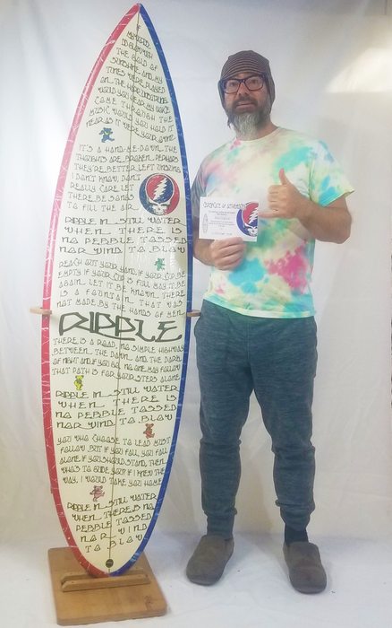 Grateful Dead 'RIPPLE' Collector's Art Surfboard