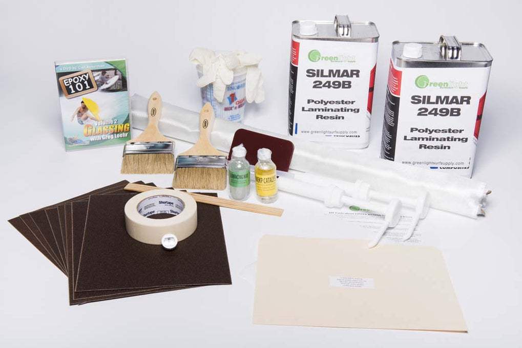 Surfboard Glassing Supplies, Fiberglass Cloth, Epoxy and Polyester