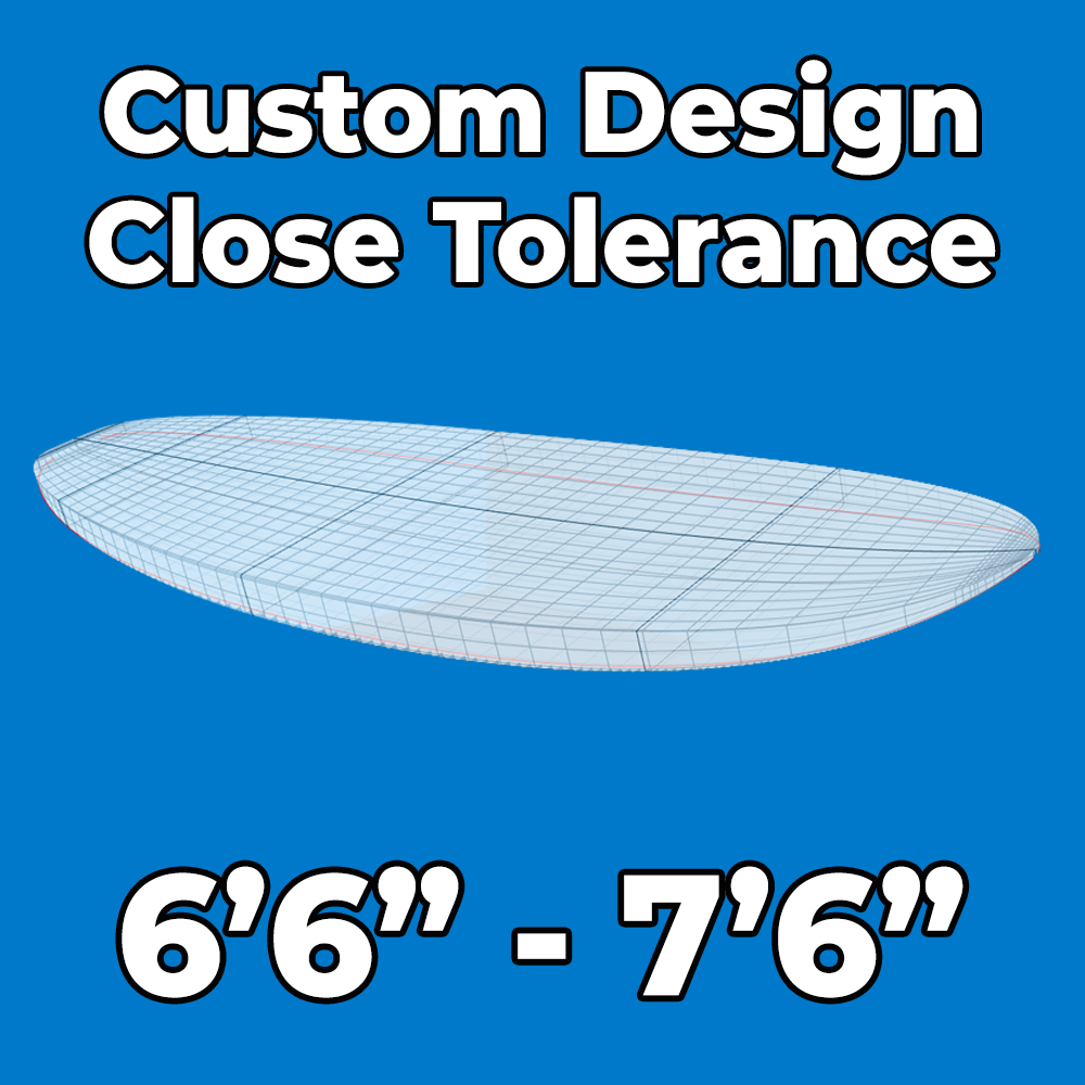 Custom Designed Engineered EPS Foam Blank 6'6