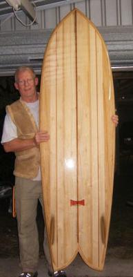 Wood Surfboard Kit - 6'10" KingFish
