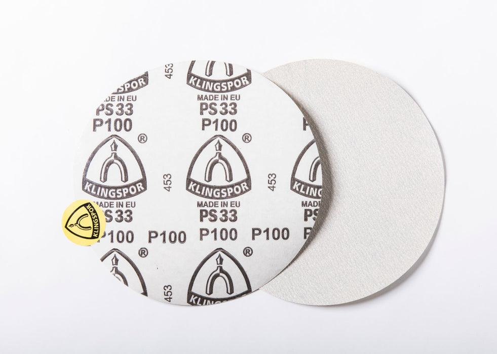 8" Peel n' Stick Disc Sand Sandpaper - PSA Backed