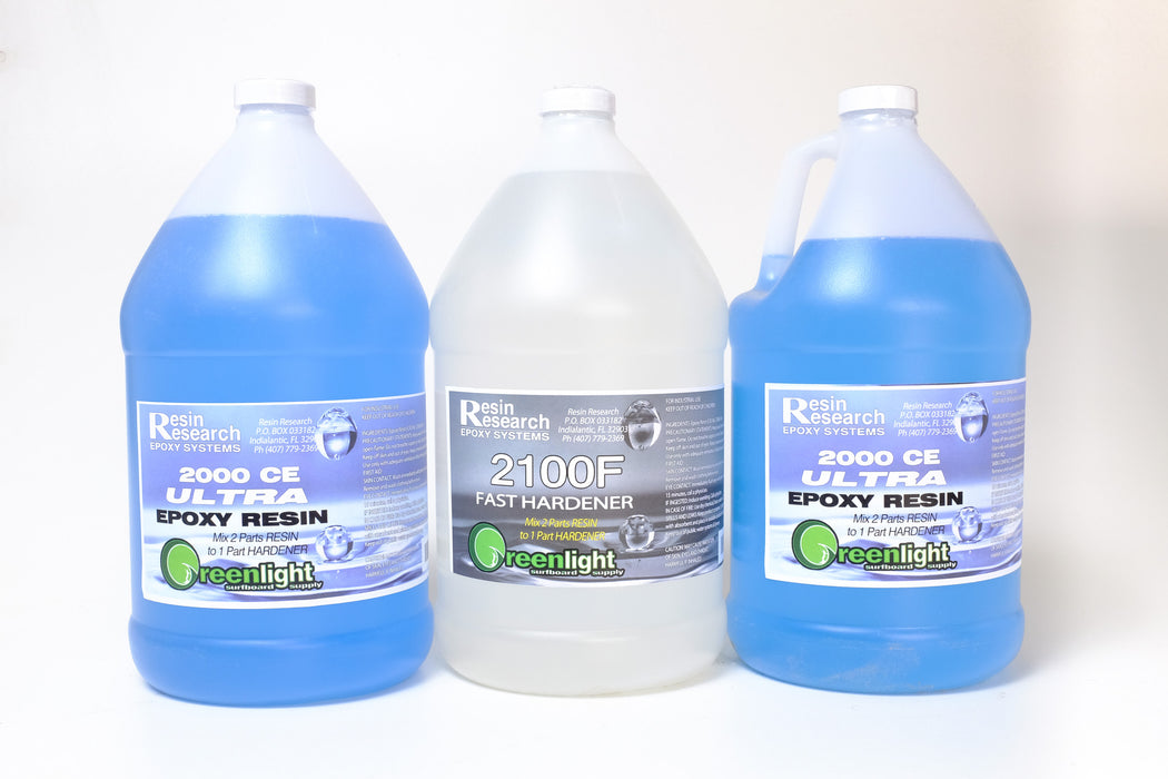 Resin Research 2000CE ULTRA Epoxy Resin with FAST Hardener — Greenlight Surf  Co.