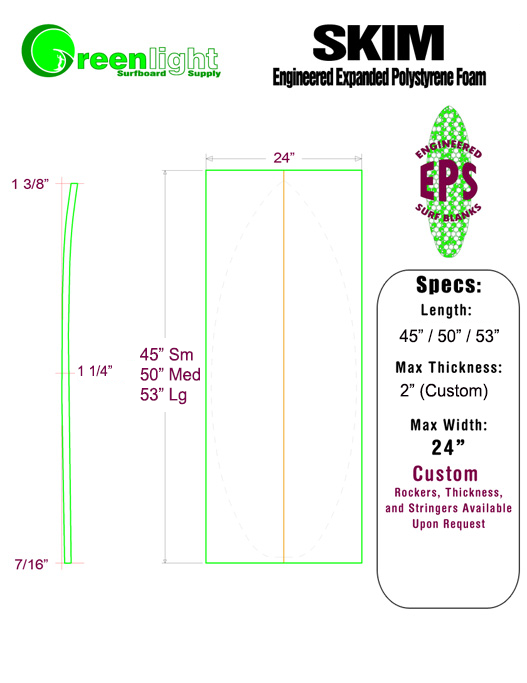 Skimboard Blanks