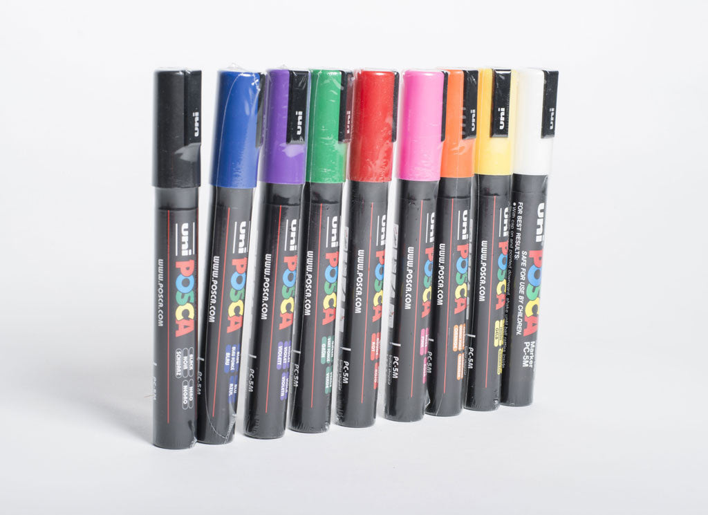 24 Posca Paint Markers, 3M Fine Posca Markers with Qatar