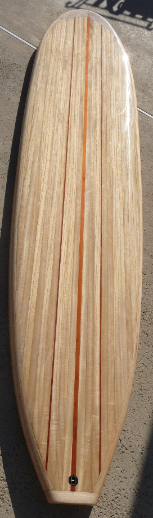 Wood Surfboard Kit - Mini Malibu Longboard